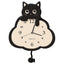Cartoon Cat Wall Clock With Swinging Tail, 5 Fun Cat Designs