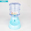 Large 3.8 L Gravity Cat Water Dispenser and Food Feeder, Speckled Base