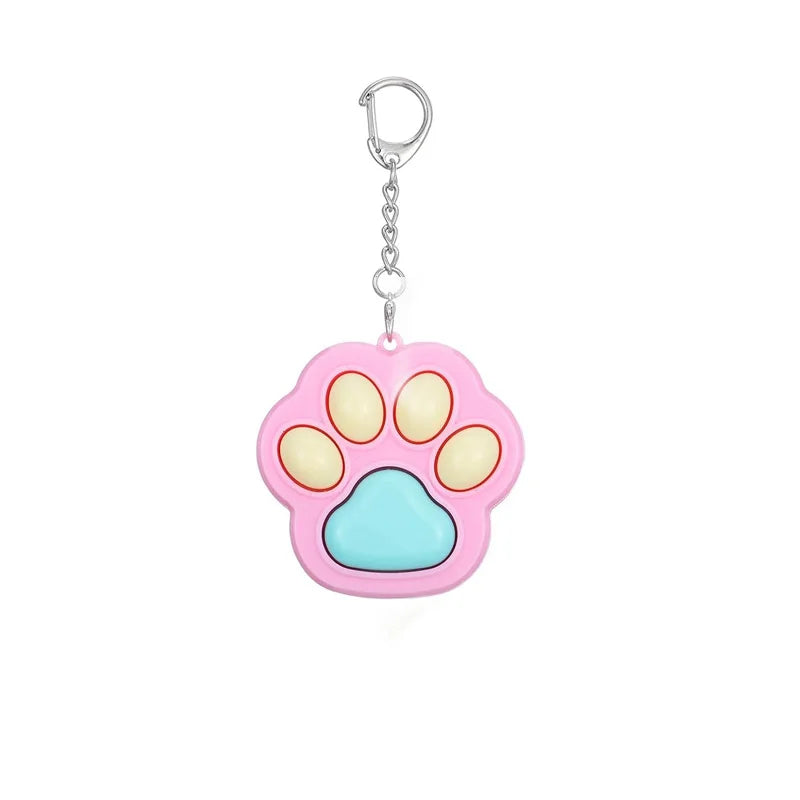 Cat Paw Clicker Fidget Keychain, Clicky Desk Fidget for Adults