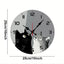 Two Cats Wall Clock, Black and Gray Cats Looking Up at the Time
