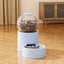 Bubble Gravity Cat Feeder or Water Dispenser, Clear Globe Refills the Bowl