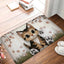 Cute Kitten Doormat with Foam Cushion and Dotted Grip Backing