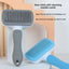 Self-Cleaning Oval Cat Brush, One-Button Fur Release, Pink, Blue or Gray