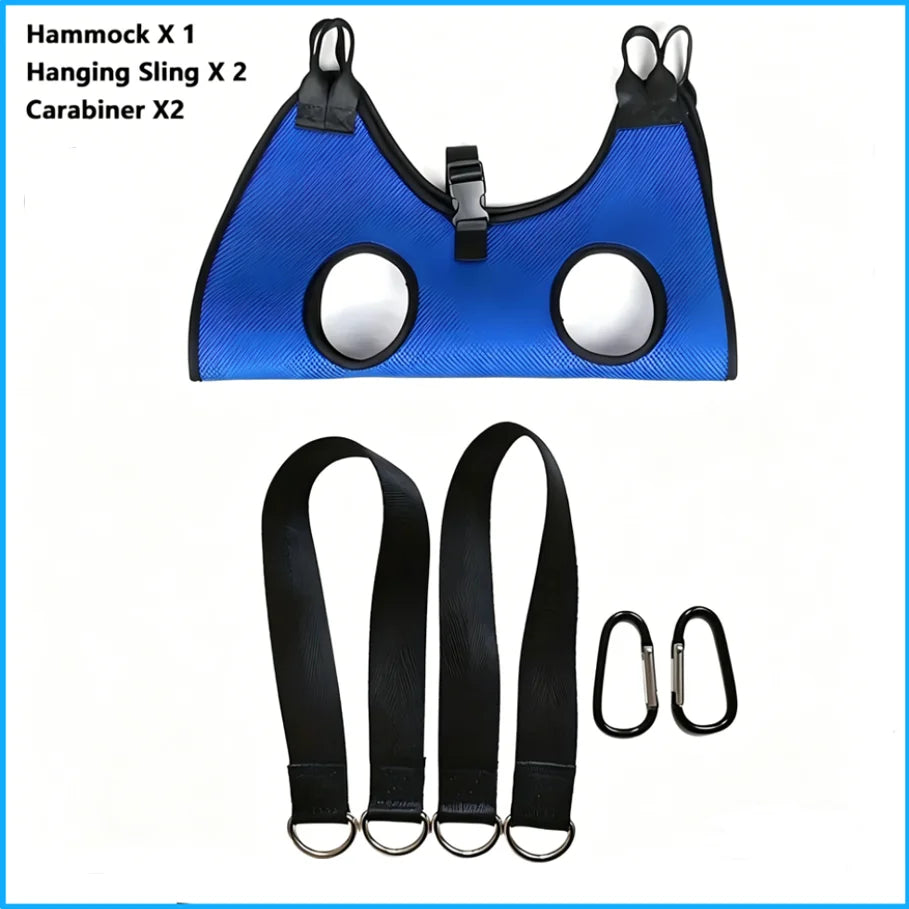 Cat Grooming Hammock for Nail Trims, Hanging Restraint Bag With Leg Holes