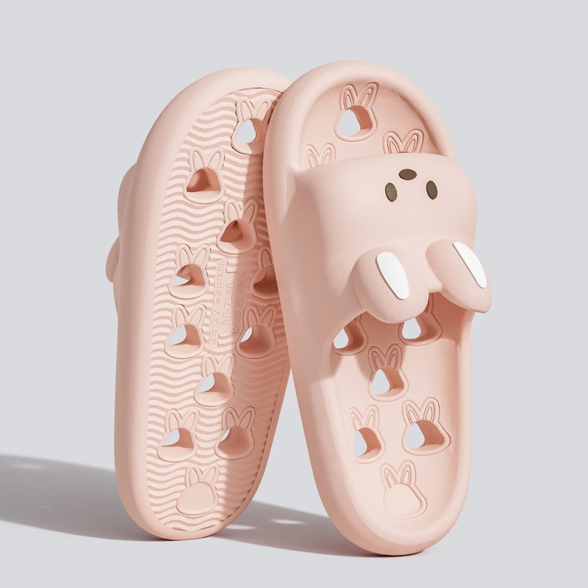 Cartoon Bathroom Slides with Drainage Holes, Quick-Dry EVA