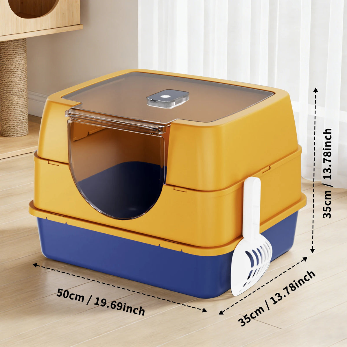 Large Cat Litter Box, Enclosed or Stainless Steel Open Style for Multi-Cat Homes