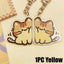Peeking Cat Acrylic Keychain, Cute Doodle Kitty Bag Charm With Clasp