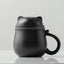 Lucky Cat Tea Mug With Infuser and Lid, Ceramic Tea Cup