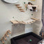 Wall-Mounted Cat Shelves and Climbing Set, Solid Wood Pieces to Mix and Match