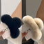 Large Plush Hair Claw Clip, Fuzzy Winter Hair Clip for Women