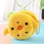 Orange Tabby Cat Face Coin Purse, Soft Plush Zipper Pouch, 4.9 Inches