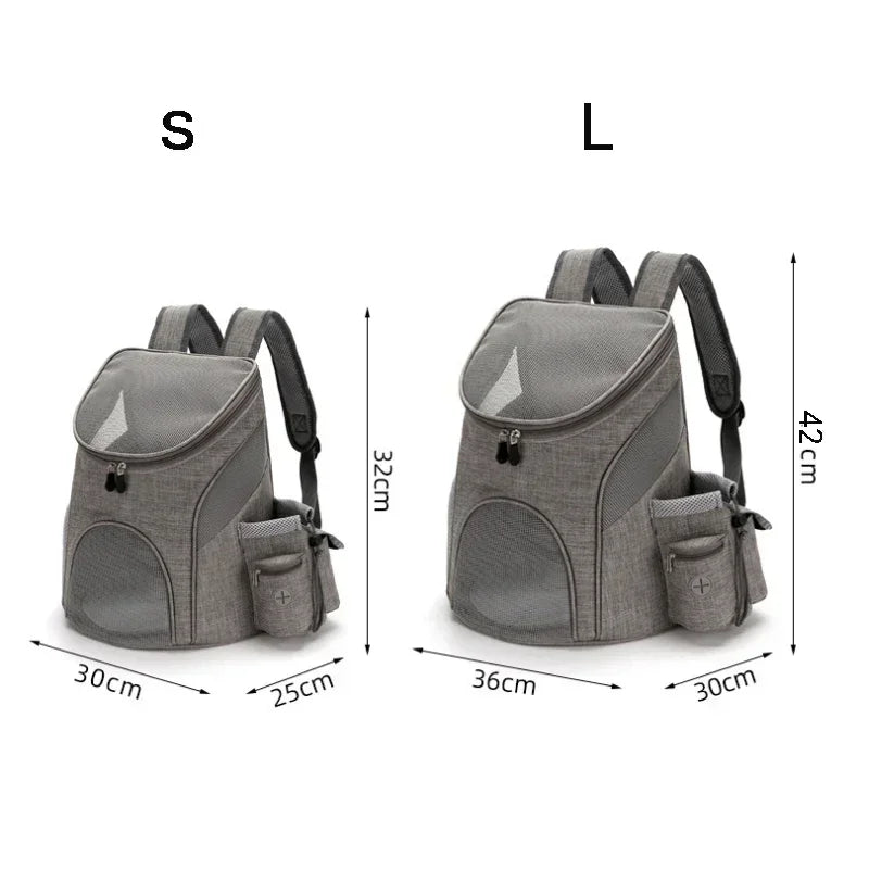 Mesh Cat Backpack Carrier for Kittens and Small Cats, S or L