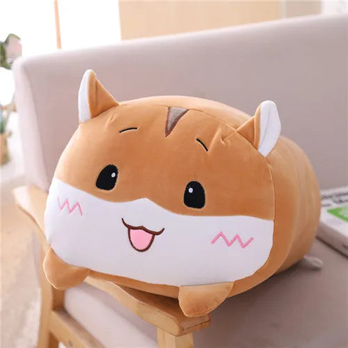 Sweet Cartoon Cat Plush Toy, Small Soft Stuffed Kitty Pillow