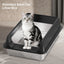 Large Cat Litter Box, Enclosed or Stainless Steel Open Style for Multi-Cat Homes
