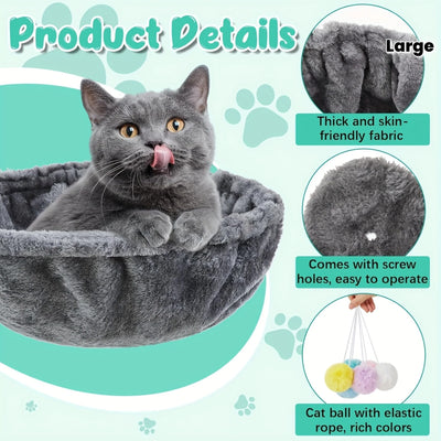 Replacement Bowl Nest for Cat Trees, Plush 37 cm Cradle