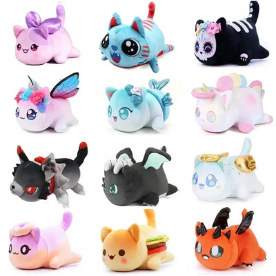 Aphmau-Inspired Donut Cat Plush, Washable Kawaii Food Plushie