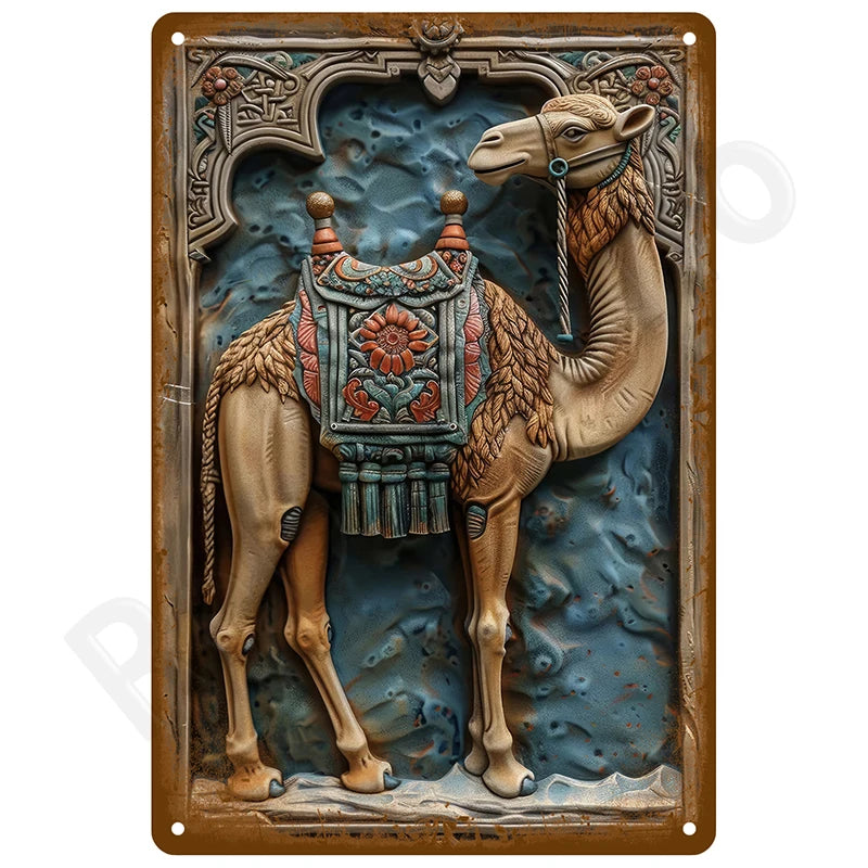 Retro Metal Tin Sign, 8 x 12 Inch Vintage Wall Plaque