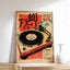 Affiches antiques d’aquarelle de chat japonais