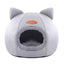 Kitty Ear Dome Cat Bed with Plush Doorway Trim