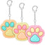 Cat Paw Clicker Fidget Keychain, Clicky Desk Fidget for Adults