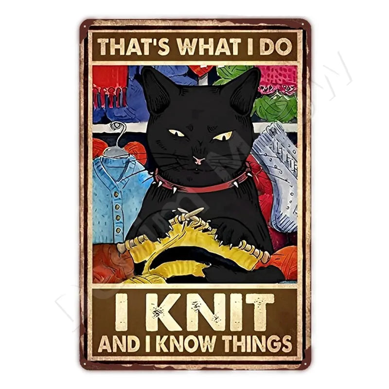 Oh My Eyes Black Cat Sign, Funny Bathroom Gift for Cat Owners