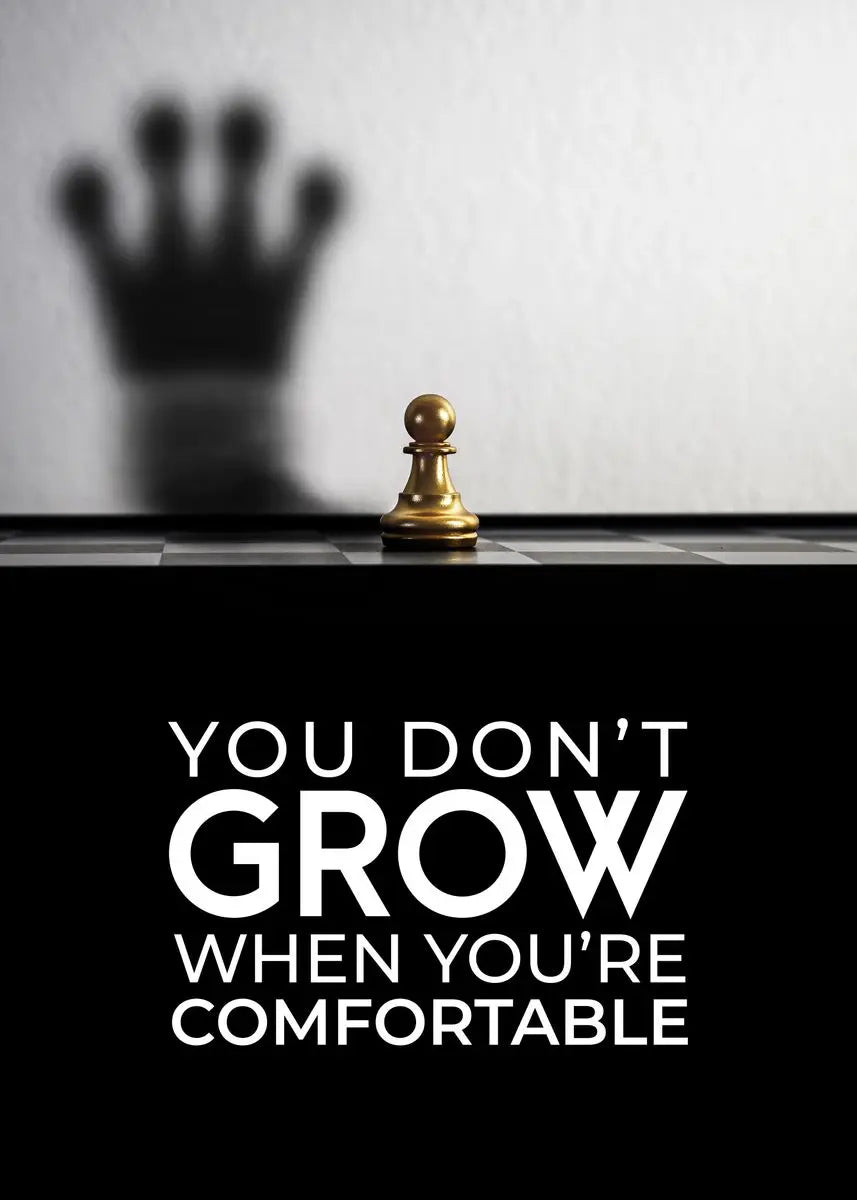 Mindset Is Everything Lion Poster, Motivational Canvas Print