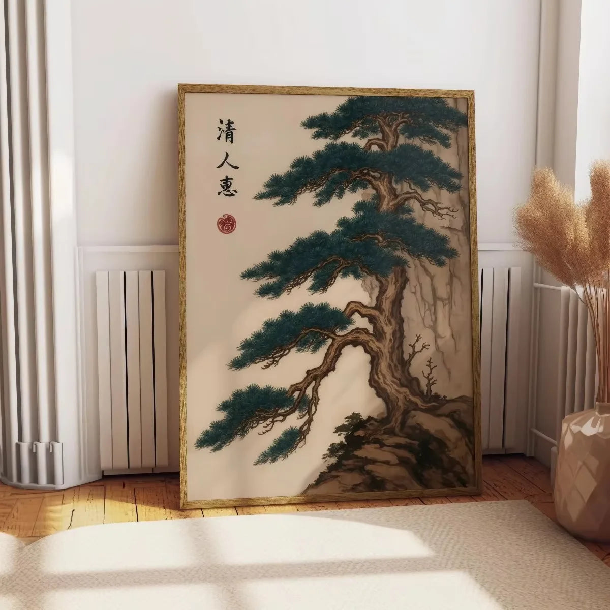 Affiches antiques d’aquarelle de chat japonais