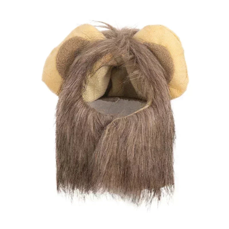 Lion Mane Wig for Cats, Funny Photo Prop for Social Media and Holiday Cards