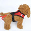 Red Mesh Cat Harness and Leash Set, Bright High-Visibility Vest With Reflective Trim