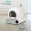 Smart Automatic Cat Litter Box – Self-Cleaning WiFi Litter Box with Odor Control, Weight Sensors & Large Waste Capacity