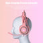 JINSERTA Cat Wallet Cat Ear Gaming Headphones – RGB Wired Headset with Mic, 50mm Drivers, 3.5mm Connection for PC & Phone