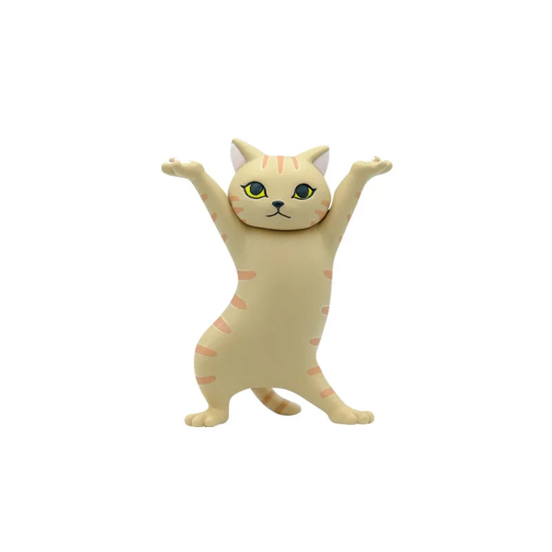 Hold Everything Cat Figures, Dancing Cat Pen and Earbud Holder