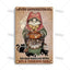 Witchy Black Cat Kitchen Sign, Salem Sanctuary Tin Plaque