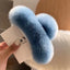 Large Plush Hair Claw Clip, Fuzzy Winter Hair Clip for Women
