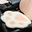 Cat Paw Office Chair Cushion, Pink Plush Toe Bean Seat Pad