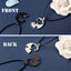 Matching Cat Couple Necklaces, 2-Piece Interlocking Gold and Silver-Tone Pendants