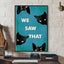 Self-Adhesive Black Cat Poster, Cute Peel and Stick Wall Art