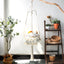 Hanging Macramé Cat Bed Basket with Woven Cotton Rope