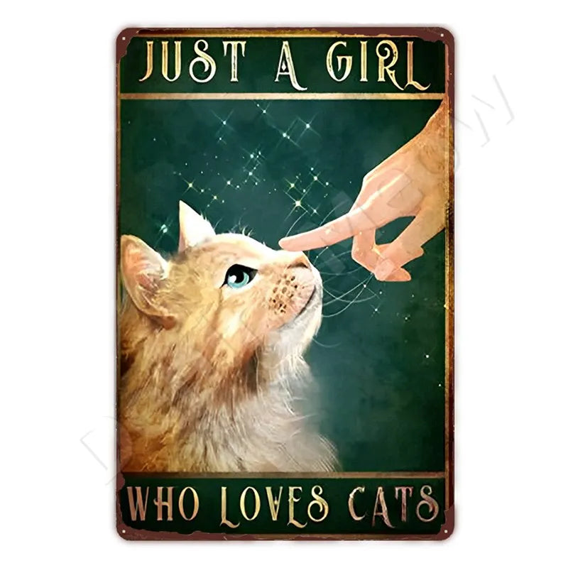 Oh My Eyes Black Cat Sign, Funny Bathroom Gift for Cat Owners