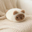 Lifelike Black Cat and Siamese Kitten Plush, 13 cm Lying Cat Doll
