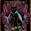Funny Black Cat Aluminum Sign, 8 x 12 or 12 x 16 Inch Plaque