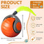 Automatic Rolling Cat Ball With Fuzzy Tail, USB Rechargeable, Blue or Orange