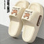 Lightweight EVA House Slippers, Flat Pull-On Home Slides