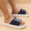 Embroidered Cat Slippers with Hemp Insole and Low Platform