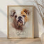 Custom Cat Portrait Canvas Print from Your Photo with Name