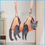 Cat Grooming Hammock for Nail Trims, Hanging Restraint Bag With Leg Holes