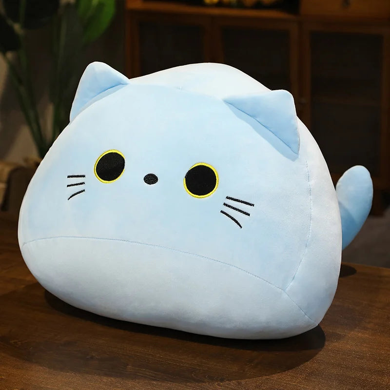 Sweet Cartoon Cat Plush Toy, Small Soft Stuffed Kitty Pillow
