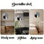 Two Cats Wall Clock, Black and Gray Cats Looking Up at the Time