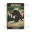 Witchy Black Cat Kitchen Sign, Salem Sanctuary Tin Plaque