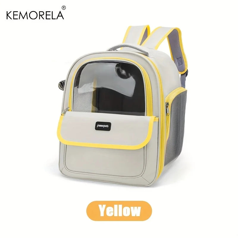 Premium Large Capacity Cat Backpack Carrier – Breathable Foldable Pet Travel Backpack for Cats | Perfect for Hiking, Camping & Outdoor Adventures